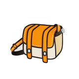 Jump From Paper Cheese Shoulder Bag - Orange