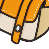 Jump From Paper Cheese Shoulder Bag - Orange -  - Pencil Cases & Bags - Bunbougu