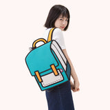 Jump From Paper Spaceman Backpack - Turquoise -  - Pencil Cases & Bags - Bunbougu