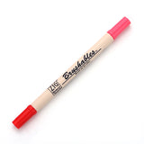 Kuretake Zig Brushables Brush Marker Pen  - 24 Colours - 020 Pure Red - Brush Pens - Bunbougu