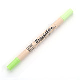 Kuretake Zig Brushables Brush Marker Pen  - 24 Colours - 045 Cool Cucumber - Brush Pens - Bunbougu