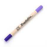 Kuretake Zig Brushables Brush Marker Pen  - 24 Colours - 080 Pure Violet - Brush Pens - Bunbougu