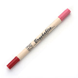Kuretake Zig Brushables Brush Marker Pen  - 24 Colours - 203 Antique Burgundy - Brush Pens - Bunbougu