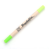 Kuretake Zig Brushables Brush Marker Pen  - 24 Colours - 402 Kiwi - Brush Pens - Bunbougu