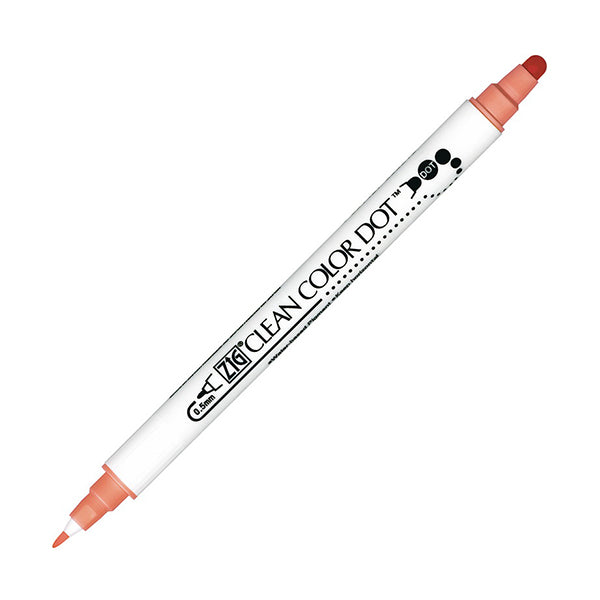 Kuretake Zig Clean Color Dot Double-Sided Marker - Island Coral - Markers - Bunbougu
