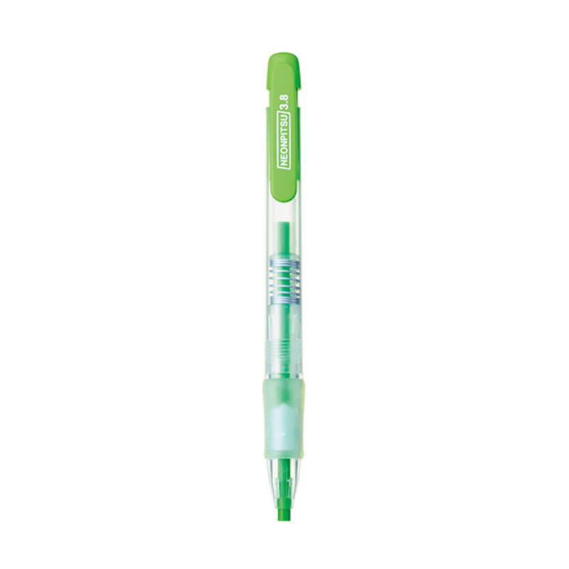 Kutsuwa HiLiNE Neonpitsu Highlighter Pencil - 3.8 mm - Fluorescent Green - Highlighters - Bunbougu