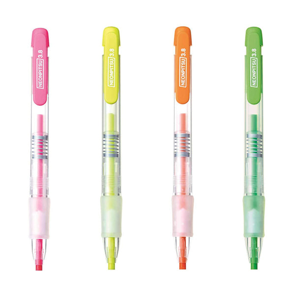 Kutsuwa HiLiNE Neonpitsu Highlighter Pencil - 3.8 mm -  - Highlighters - Bunbougu