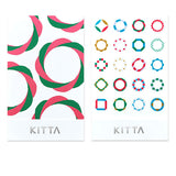 King Jim Kitta Seal Sticker - Circle Type - Geometric