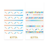 King Jim Kitta Washi Masking Tape - Slim Type - Colour Bar