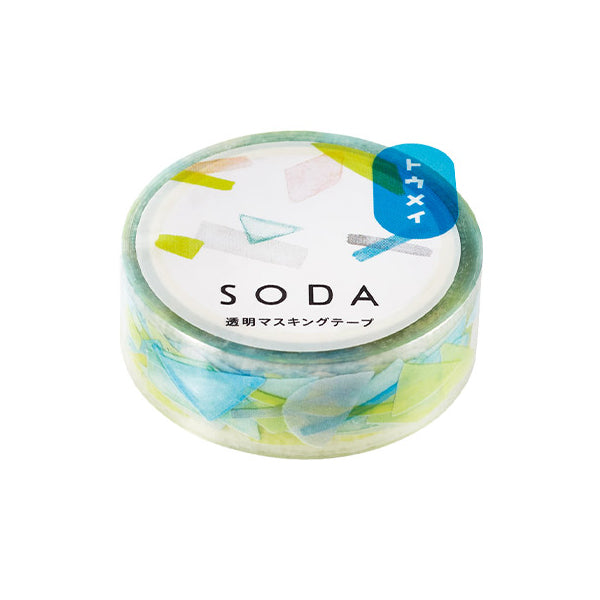 King Jim Soda Transparent Masking Tape - Shape - 15 mm x 5 m -  - Washi Tapes - Bunbougu