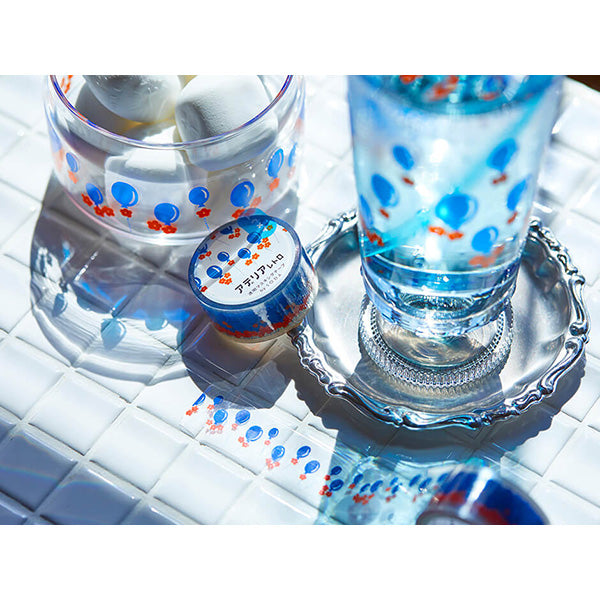 King Jim x Aderia Retro Soda Transparent Masking Tape Balloon 20 m