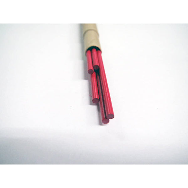 Kitaboshi Lead Holder Refill - Red - 2 mm - Pack of 5 -  - Pencil Leads - Bunbougu