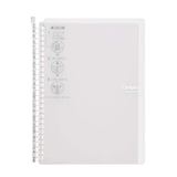 Kokuyo Campus Smart Ring Binder Notebook - 26 Rings - 60 Sheets Capacity - Clear - B5