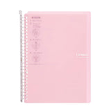 Kokuyo Campus Smart Ring Binder Notebook - 26 Rings - 60 Sheets Capacity - Light Pink - B5 -  - Binders & Folders - Bunbougu