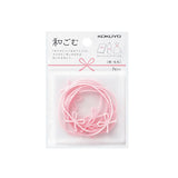 Kokuyo Mizuhiki Ribbon Silicon Rubber Bands - Pastel Pink