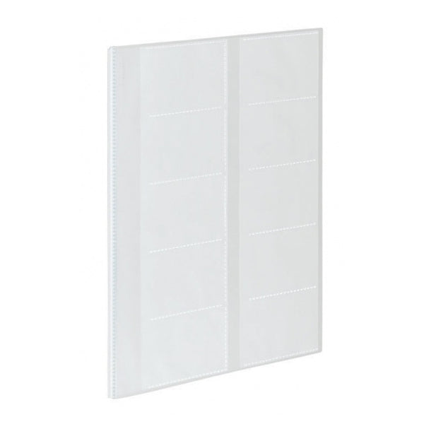 Kokuyo Novita Alpha Clear Pocket Binder Accessories - 5 Sheets Card File - A4 -  - Binders & Folders - Bunbougu