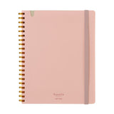 Kokuyo Sooofa Soft Ring Notebook - 4 mm Grid - Light Pink - B6 -  - Notebooks - Bunbougu