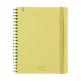 Kokuyo Sooofa Soft Ring Notebook - 4 mm Grid - Yellow Green - B6