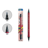 Kuretake No. 55 Dual Tip Brush Pen - Hard Medium Tip/Soft Broad Tip -  - Brush Pens - Bunbougu