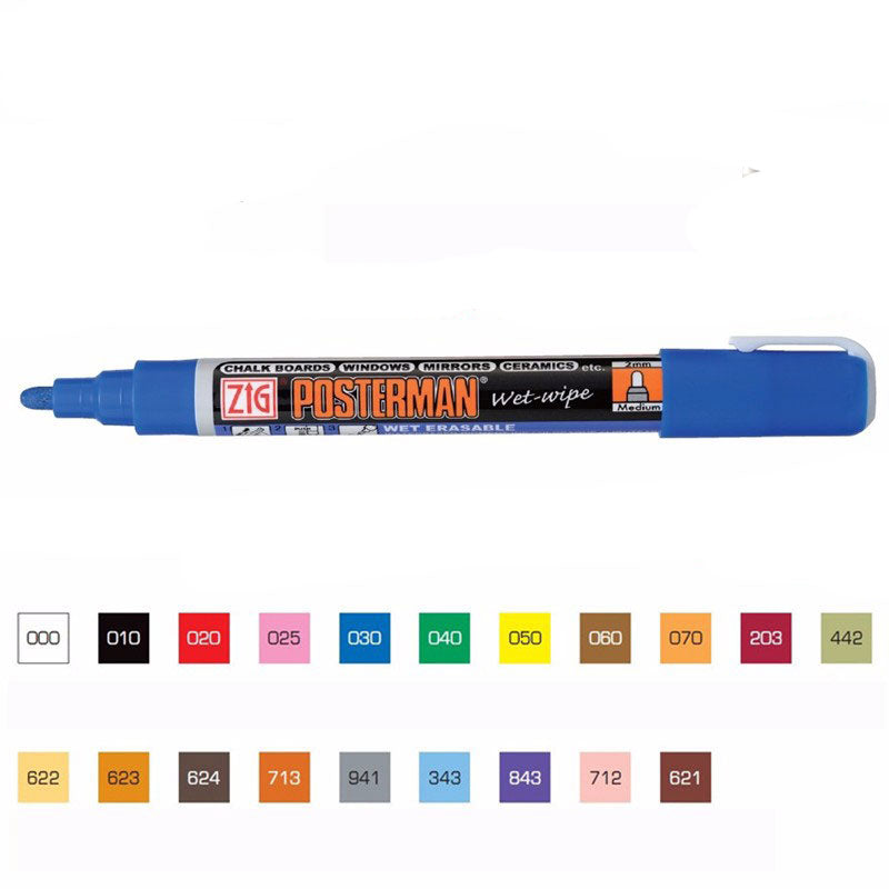 Pentel Knockle Dry Erase Marker - Fine to Medium - Black