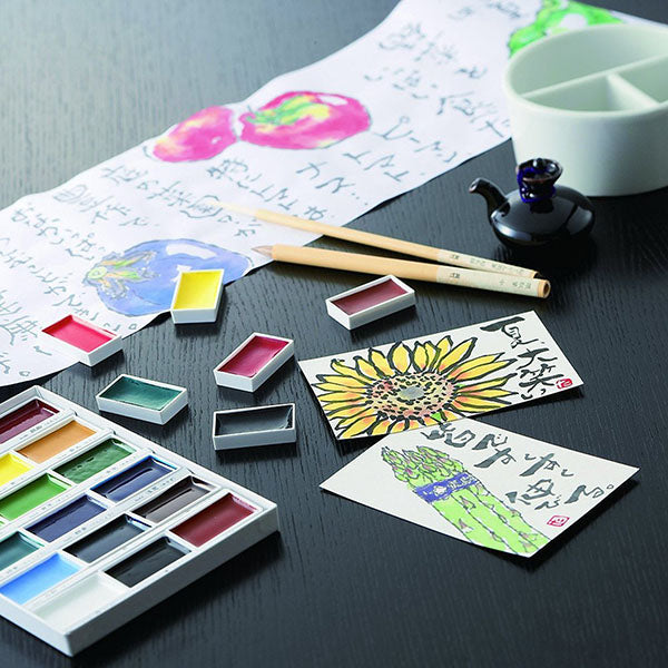 Kuretake Gansai Tambi Watercolour Set - 36 Colour Set -  - Watercolours - Bunbougu