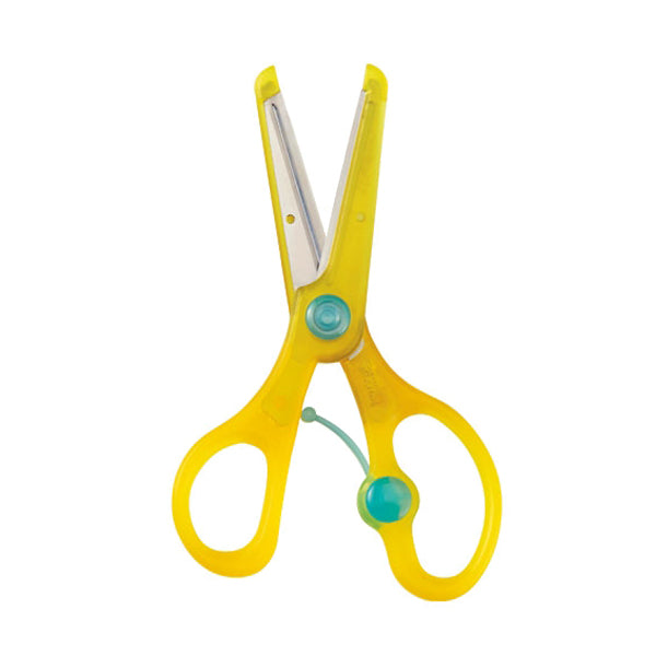 Kutsuwa Stad Kids Safety Scissors for Left-handed - Yellow -  - Scissors & Cutters - Bunbougu
