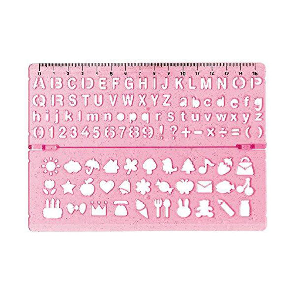 Kutsuwa Stad Template Double Stencil - Pink -  - Stencils - Bunbougu