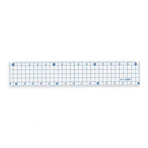 Kyoei Orions Grid Ruler - Blue - 5 mm x 5 mm Grid - 15 cm -  - Rulers - Bunbougu