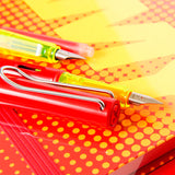 Lamy Notebook & AL-Star Fountain Pen Gift Set - Glossy Red - Fine Nib -  - Fountain Pens - Bunbougu