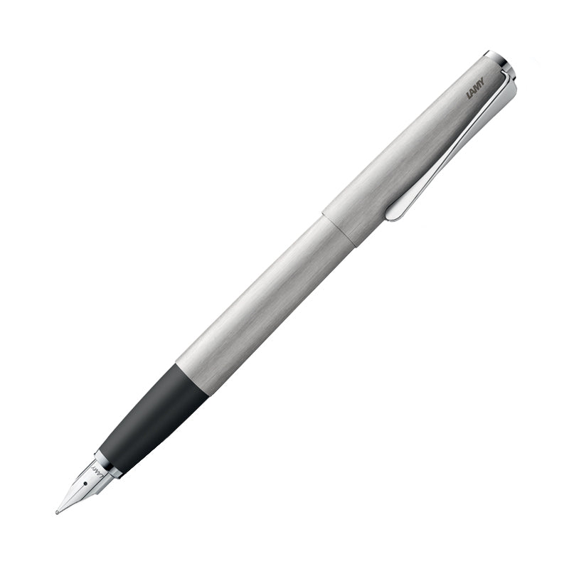 Lamy Studio Fountain Pen - Brushed Stainless Steel - Fine - Fountain Pens - Bunbougu