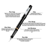Lamy Safari Fountain Pen - Matte Body - Charcoal Black -  - Fountain Pens - Bunbougu