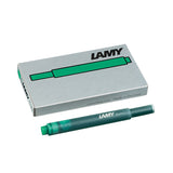 Lamy T10 Ink Cartridges -  5 Cartridges - Green -  - Ink Cartridges - Bunbougu