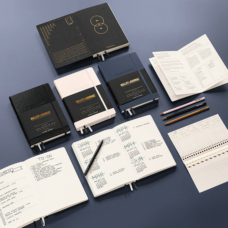 Leuchtturm1917 Bullet Journal Edition 2 - 120gsm Paper - Dotted - Yellow - A5 - - Notebooks - Bunbougu