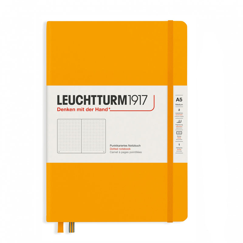 Leuchtturm1917 Medium Hardcover Notebook - Dotted - Rising Sun - A5 -  - Notebooks - Bunbougu
