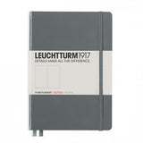 Leuchtturm1917 Medium Hardcover Notebook - Dotted - Anthracite Gray - A5 -  - Notebooks - Bunbougu