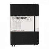 Leuchtturm1917 Medium Hardcover Notebook - Grid - Black - A5