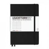 Leuchtturm1917 Medium Hardcover Notebook - Ruled - Black - A5