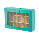 Lihit Lab Cube Fizz Storage Case - Blue Green - Large A5 - 27 cm x 18 cm