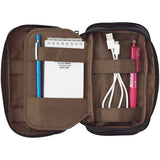 Lihit Lab Teffa Pen Case - Book Style - Triple Zipper - Black -  - Pencil Cases & Bags - Bunbougu
