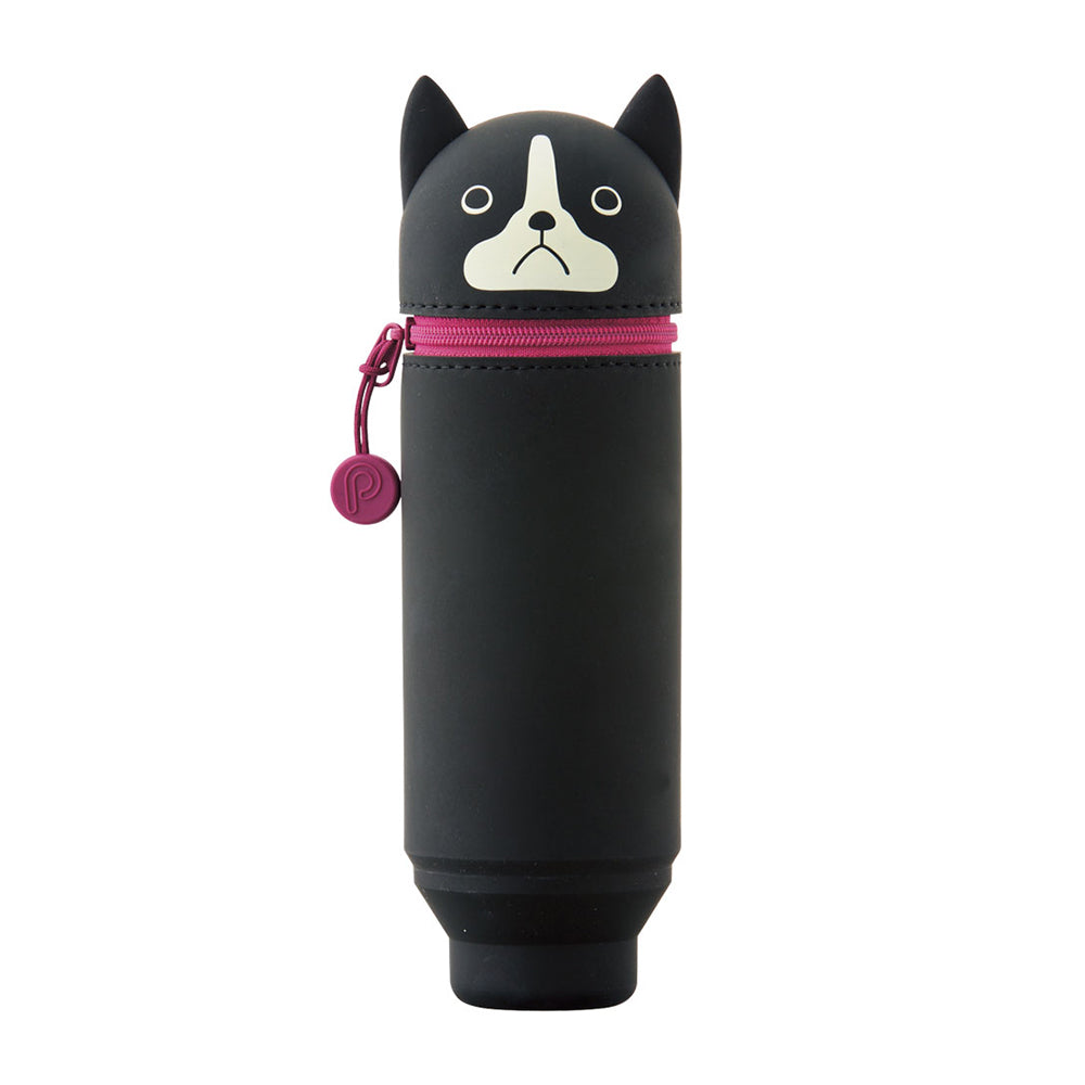 Lihit Lab Smart Fit Punilabo Stand Pencil Case - Boston Terrier -  - Pencil Cases & Bags - Bunbougu