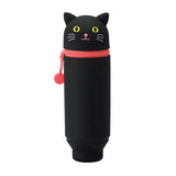 Lihit Lab Smart Fit Punilabo Stand Pencil Case - Black Cat -  - Pencil Cases & Bags - Bunbougu