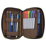 Lihit Lab Teffa Pen Case - Book Style - Brown -  - Pencil Cases & Bags - Bunbougu