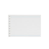 Maruman Easy to Write Loose Leaf Paper - 9 Holes/100 Sheets - 6 mm Rule - Mini B7 (Compatible with B5 26 Holes Binders) -  - Loose Leaf Paper - Bunbougu