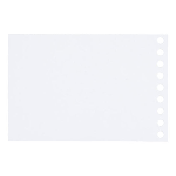 Maruman Easy to Write Loose Leaf Paper - 9 Holes/100 Sheets - Plain - Mini B7 (Compatible with B5 26 Holes Binders) -  - Loose Leaf Paper - Bunbougu