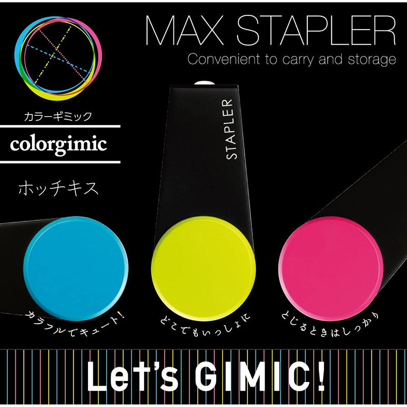 Max Colorgimic Mini No.10 Stapler - Light Green -  - Staplers - Bunbougu