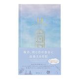 Midori 12 Month Diary - Gate Design - Gradient Blue -  - Diaries & Planners - Bunbougu