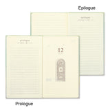 Midori 12 Month Diary - Gate Design - Gradient Blue -  - Diaries & Planners - Bunbougu