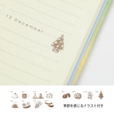 Midori 12 Month Diary - Gate Design - Gradient Pink -  - Diaries & Planners - Bunbougu