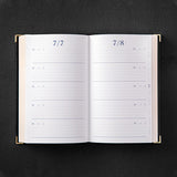 Midori MD 5 Years Ultimate Diary - Gold Coated - Black -  - Diaries & Planners - Bunbougu