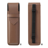 Midori Book Band Leather Pen Case - Fit A5/B6 Notebook - Brown -  - Pencil Cases & Bags - Bunbougu